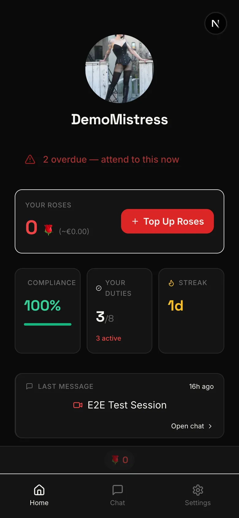Rose top-up sheet